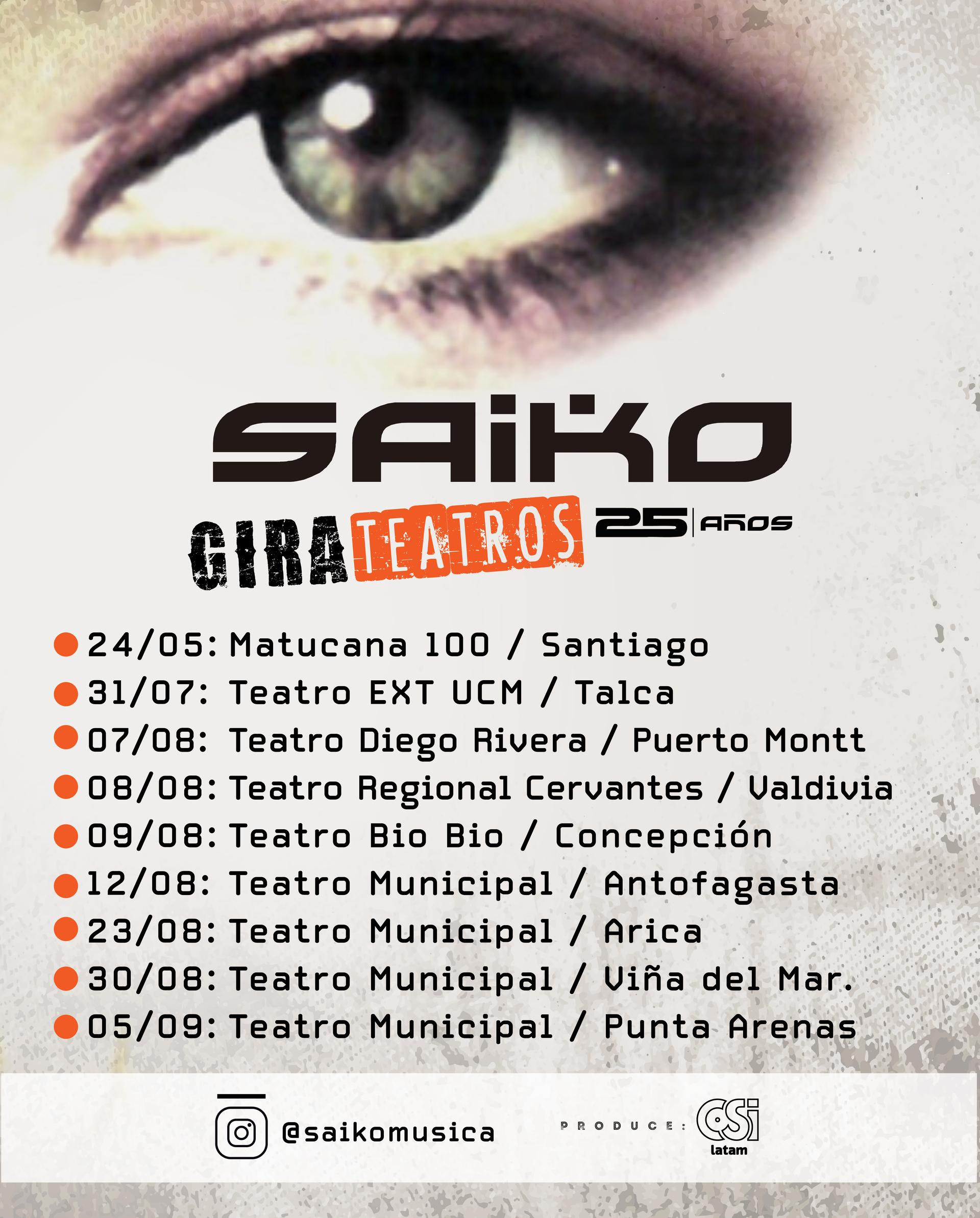 Saiko detalla su Gira de Teatros